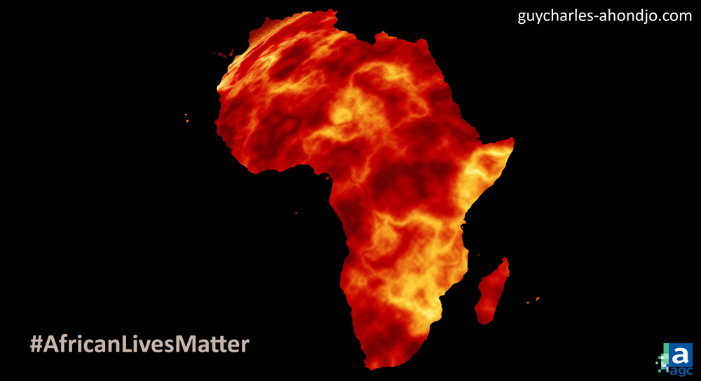 carte Afrique en feu